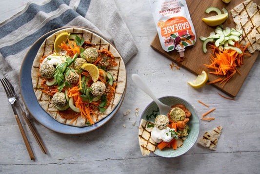 Madeleine's Sweet Potato Falafel Wrap