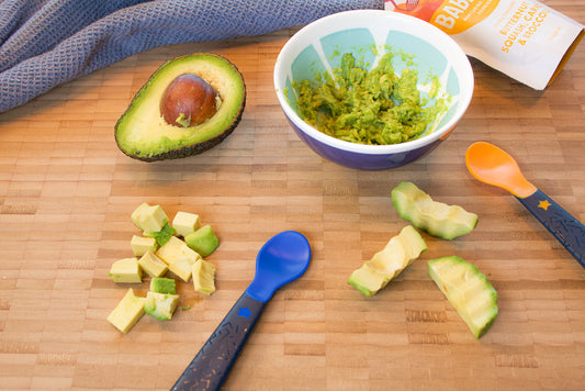 Avocado prepared for weaning babies