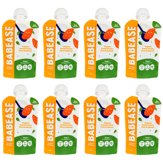 Sweet Potato, Peas & Spinach (Pack of 8)